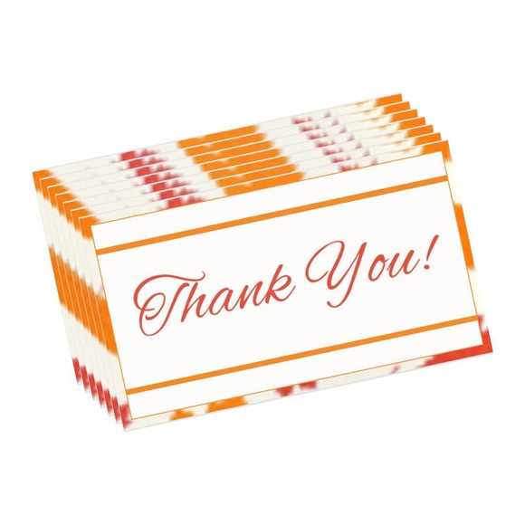 Autumn Thank You Cards 20 Pk 3.5x2” - Picture 3 of 4